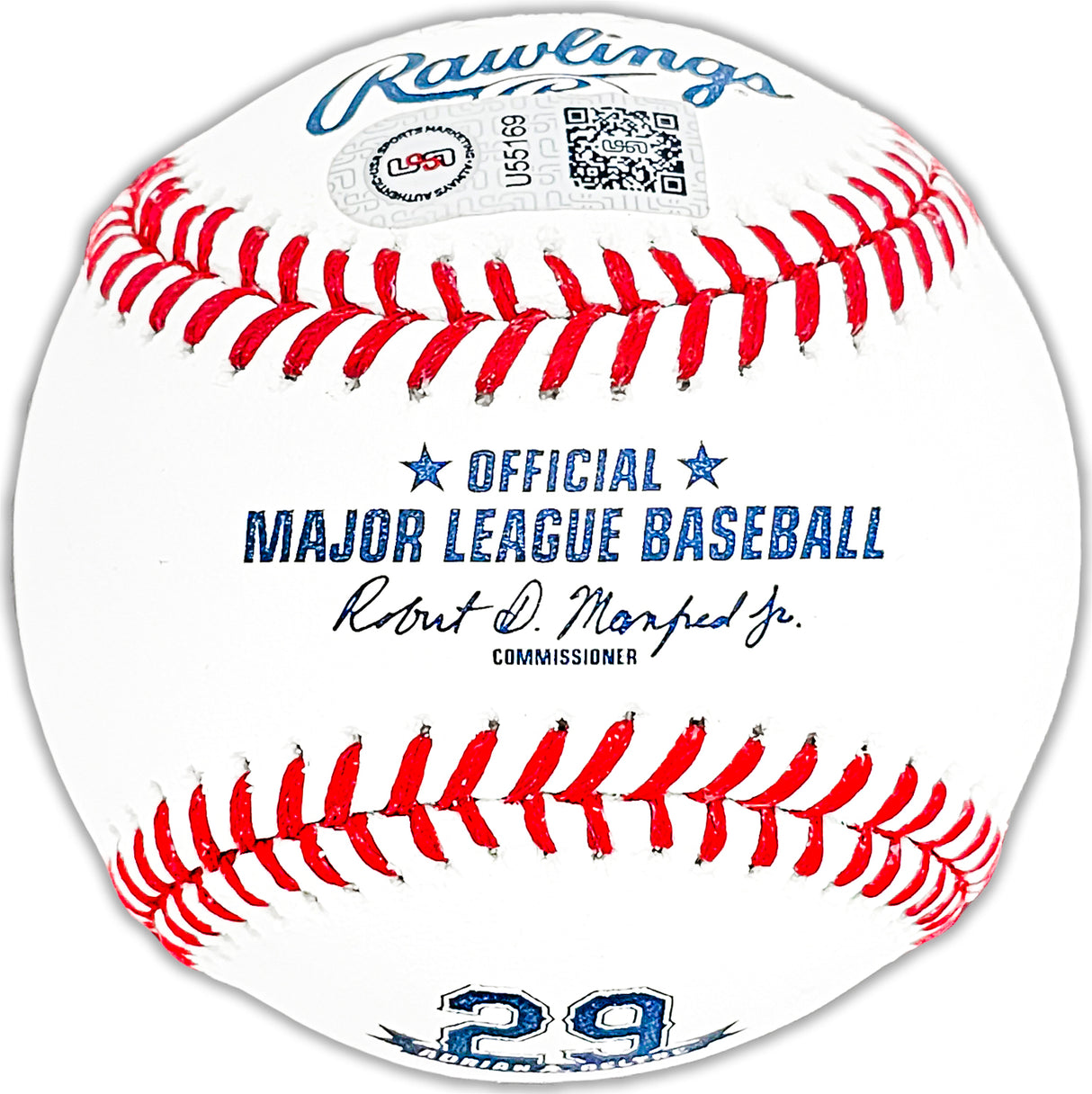 Adrian Beltre Autographed Official Retirement Logo MLB Baseball Texas Rangers JSA Stock #215521