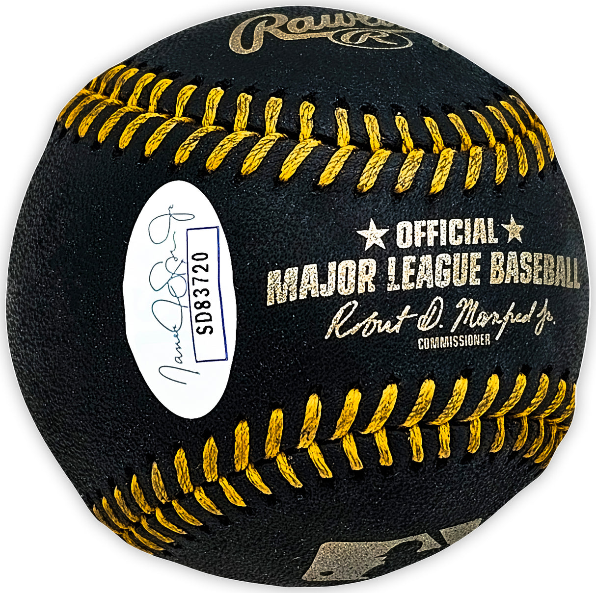 Vladimir Guerrero Jr. Autographed Official Black MLB Baseball Toronto Blue Jays JSA Stock #215525