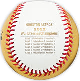 Alex Bregman Autographed Official 2022 Gold World Series Gold MLB Baseball Houston Astros Beckett BAS Witness Stock #215394