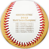 Kyle Tucker Autographed Official 2022 Gold World Series Gold MLB Baseball Houston Astros Beckett BAS Witness Stock #215400