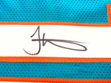 Miami Dolphins Tyreek Hill Autographed Teal Jersey Beckett BAS Witness Stock #227330