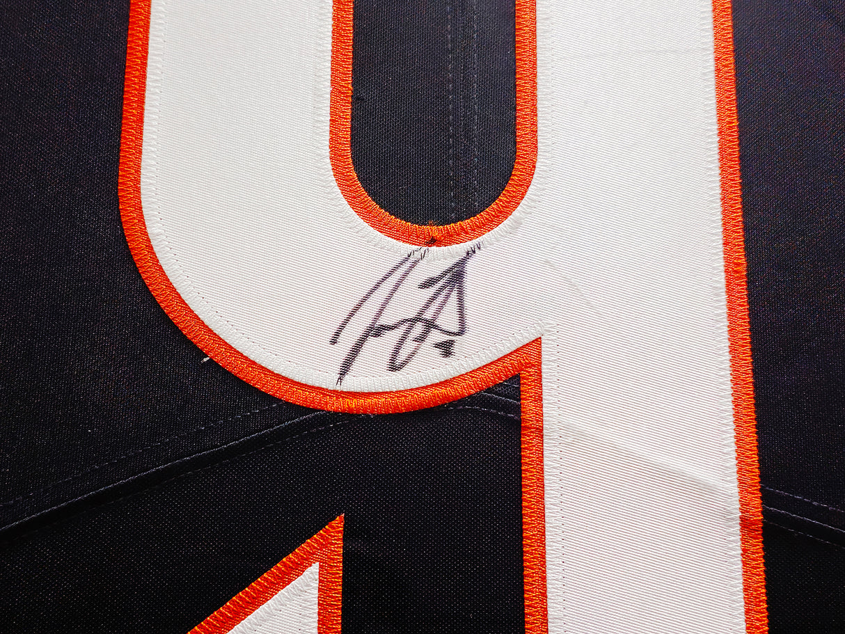 Cincinnati Bengals Joe Burrow Autographed Framed Black Nike Jersey Fanatics Holo #LG20406835