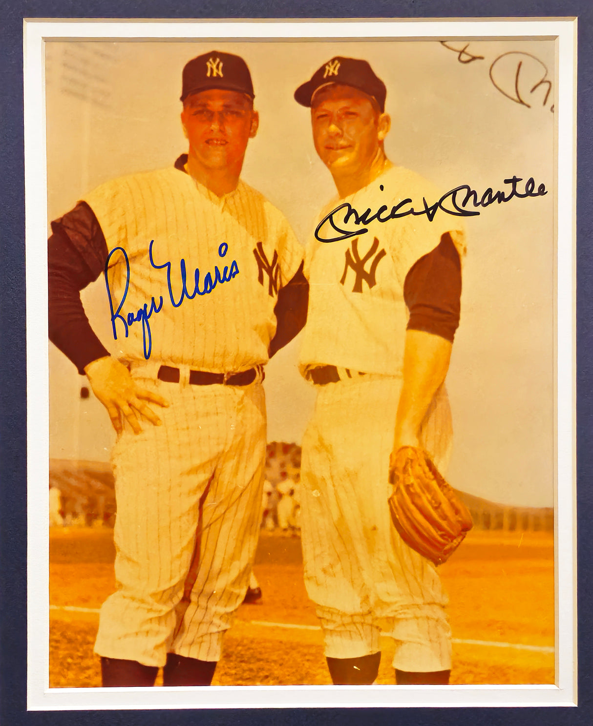 Mickey Mantle & Roger Maris Autographed Framed 8x10 Photo New York Yankees PSA/DNA #AN06862