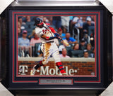 Ronald Acuna Jr. Autographed Framed 16x20 Photo Atlanta Braves Beckett BAS #Y10544