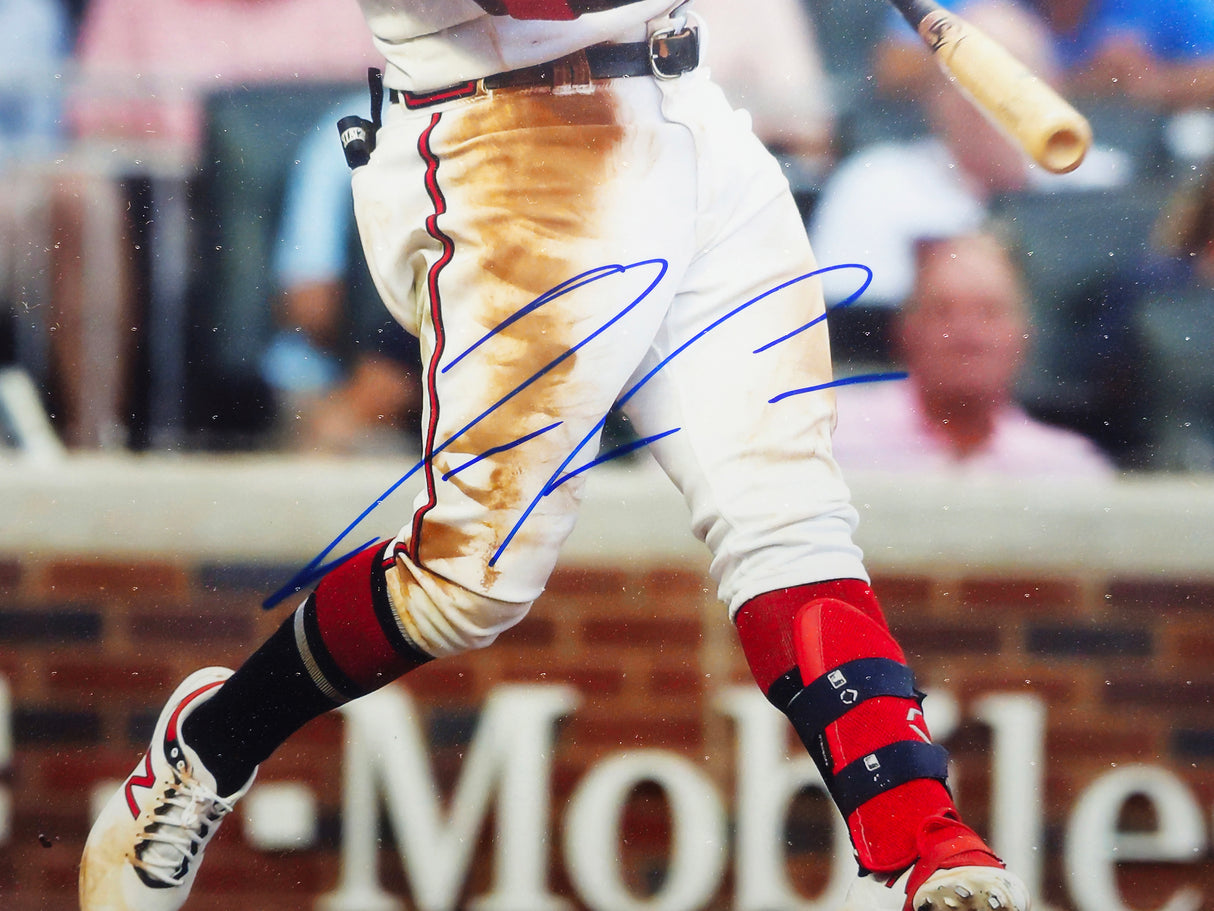 Ronald Acuna Jr. Autographed Framed 16x20 Photo Atlanta Braves Beckett BAS #Y10544