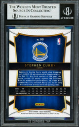 Stephen Curry Autographed 2015-16 Select Card #99 Golden State Warriors Beckett BAS Stock #227995