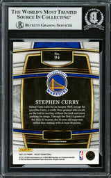 Stephen Curry Autographed 2021-22 Select Card #94 Golden State Warriors Beckett BAS Stock #228006