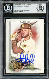 Fernando Tatis Jr. Autographed 2022 Topps Allen & Ginter Card #15 San Diego Padres Beckett BAS Stock #228050