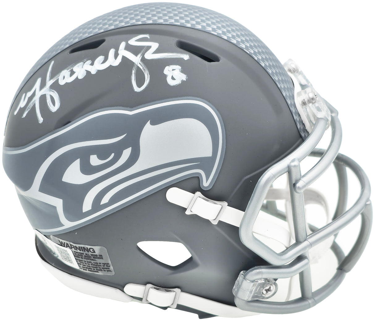 Matt Hasselbeck Autographed Seattle Seahawks Slate Gray Speed Mini Helmet Beckett BAS Witness Stock #230082