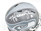 Matt Hasselbeck Autographed Seattle Seahawks Slate Gray Speed Mini Helmet Beckett BAS Witness Stock #230082