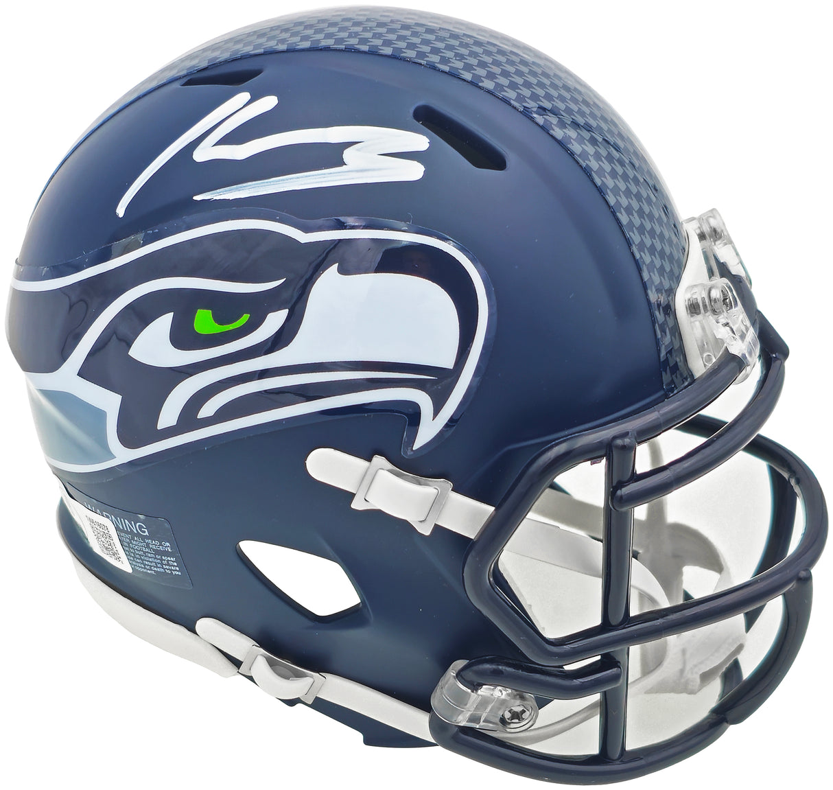 Kenneth Walker III Autographed Seattle Seahawks Blue Speed Mini Helmet Beckett BAS Witness Stock #230067