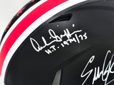 Archie Griffin, Eddie George & Troy Smith Autographed Ohio State Buckeyes Full Size Authentic Speed Helmet "Heisman" Beckett BAS Witness Stock #230104