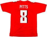 Atlanta Falcons Kyle Pitts Autographed Red Jersey Beckett BAS Witness Stock #230055