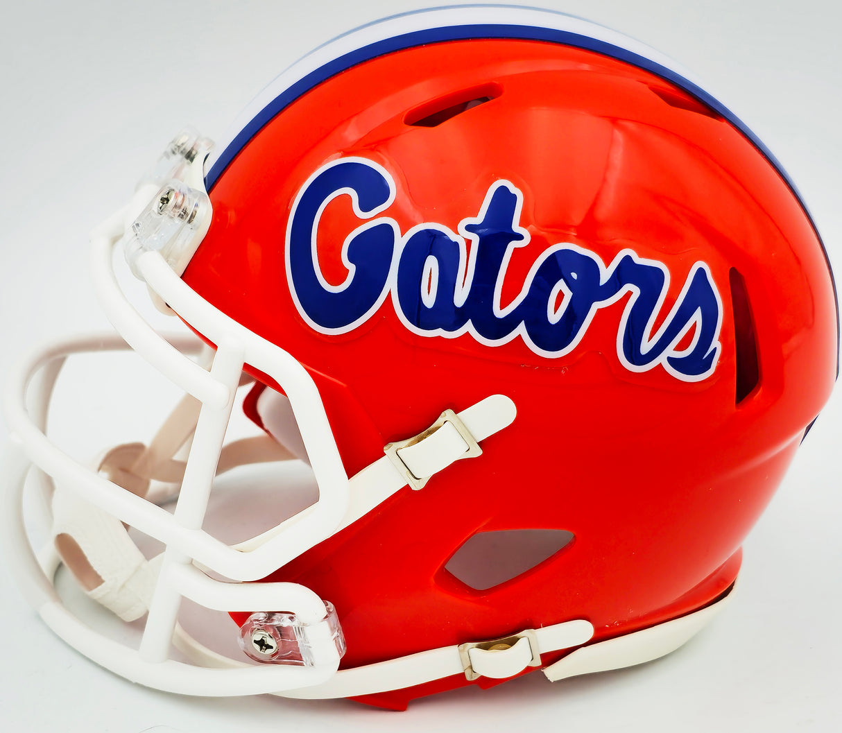 Urban Meyer Autographed Florida Gators Orange Speed Mini Helmet Beckett BAS Witness Stock #230114