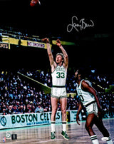 Larry Bird Autographed 16x20 Photo Boston Celtics JSA Stock #230032