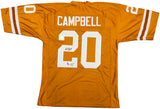 Texas Longhorns Earl Campbell Autographed Orange Jersey "HT 77" JSA Stock #228967