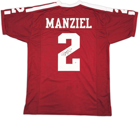 Texas A&M Aggies Johnny Manziel Autographed Maroon Jersey PSA/DNA Stock #229531