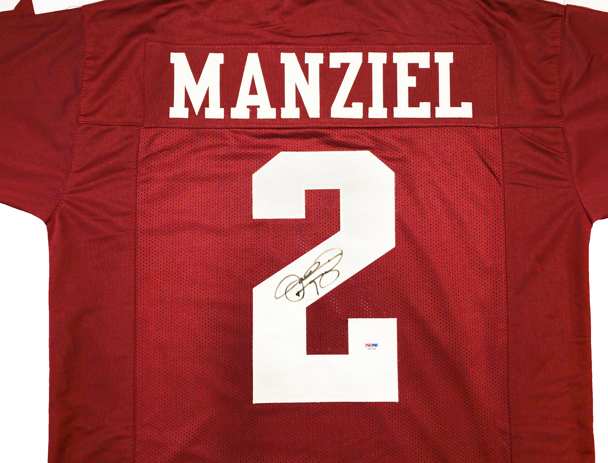 Texas A&M Aggies Johnny Manziel Autographed Maroon Jersey PSA/DNA Stock #229531