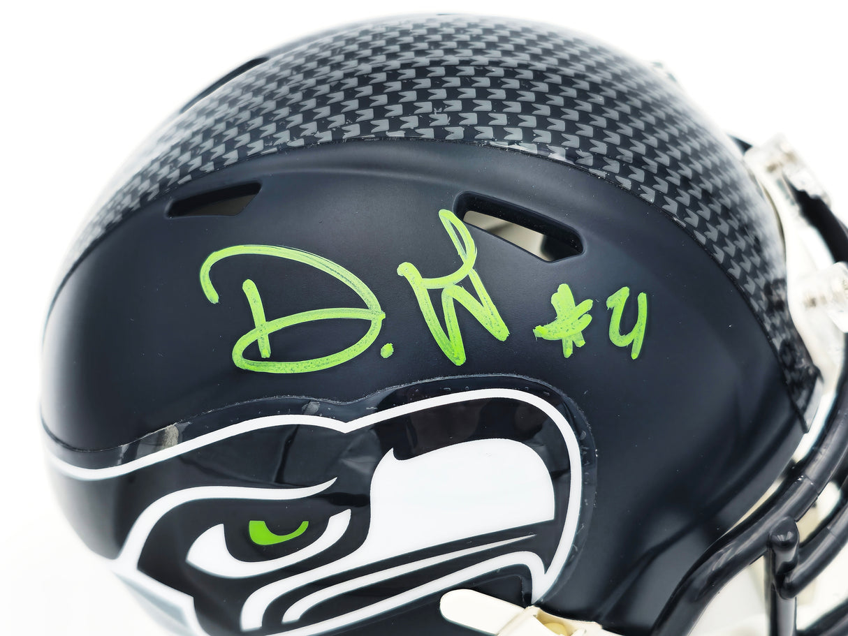 Devon Witherspoon Autographed Seattle Seahawks Blue Speed Mini Helmet MCS Holo Stock #229509