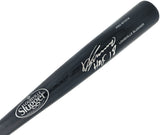 Vladimir Guerrero Sr. Autographed Black Louisville Slugger Baseball Bat Anaheim Angels "HOF 18" Beckett BAS Witness Stock #229987