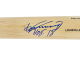 Vladimir Guerrero Sr. Autographed Blonde Louisville Slugger Baseball Bat Anaheim Angels "HOF 18" Beckett BAS Witness Stock #229986