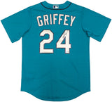 Seattle Mariners Ken Griffey Jr. Autographed Teal Nike Jersey Size M Beckett BAS Witness Stock #230141