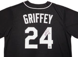 Seattle Mariners Ken Griffey Jr. Autographed Black Nike Jersey Size L "HOF 16" Beckett BAS Witness Stock #230150