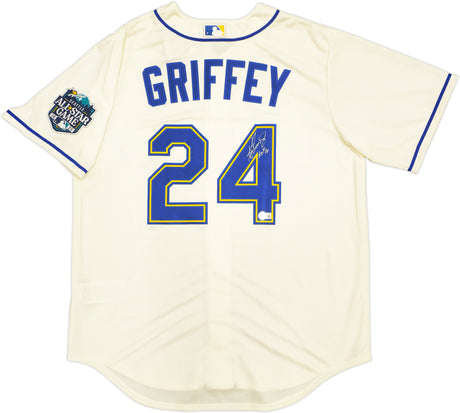 Seattle Mariners Ken Griffey Jr. Autographed Cream Nike 2023 All Star Game Patch Jersey Size L "HOF 16" Beckett BAS Witness Stock #230146