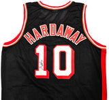 Miami Heat Tim Hardaway Autographed Black Jersey JSA Stock #215722