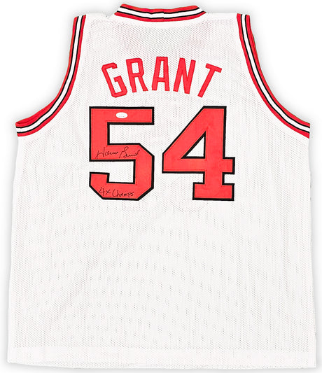 Chicago Bulls Horace Grant Autographed White Jersey "4x Champs" JSA Stock #215705