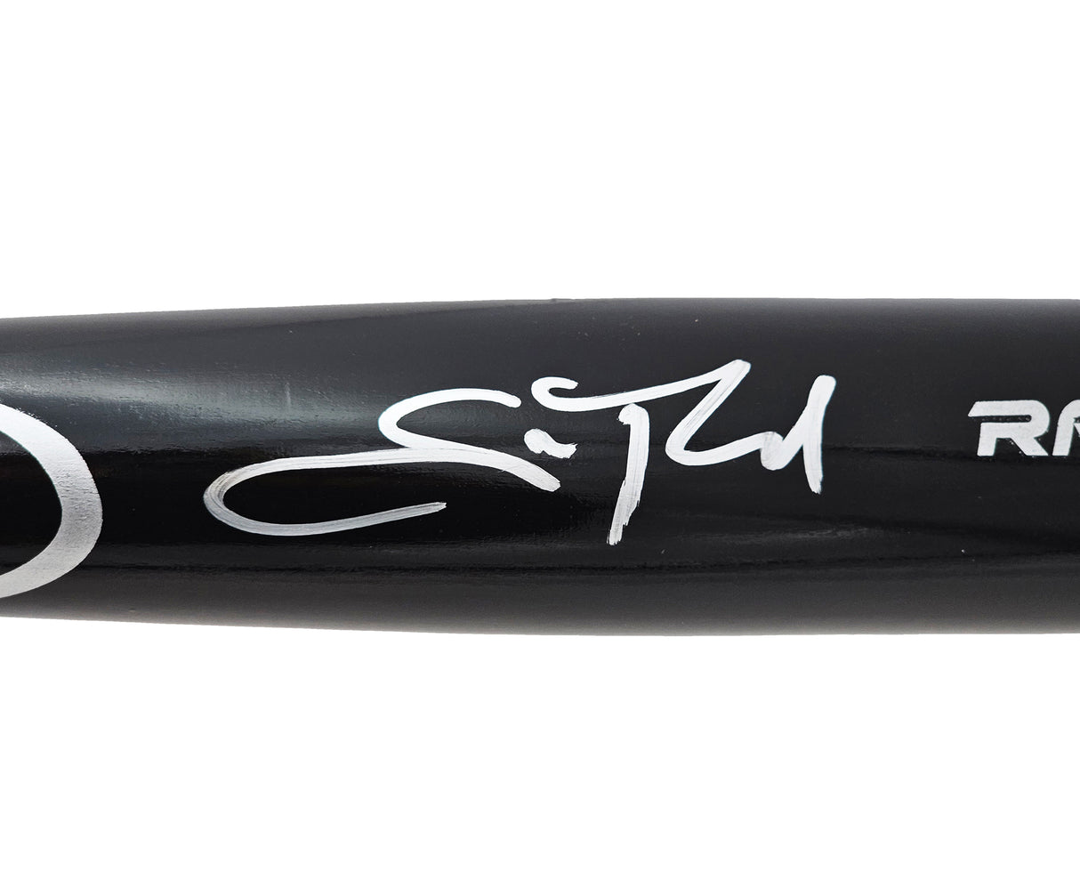 Scott Rolen Autographed Black Rawlings Pro Bat St. Louis Cardinals Beckett BAS Witness Stock #215682