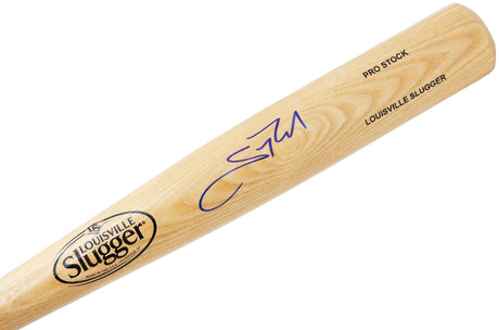 Scott Rolen Autographed Natural Louisville Slugger Pro Stock Bat St. Louis Cardinals Beckett BAS Witness Stock #215683