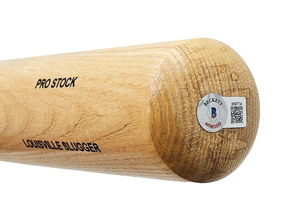 Scott Rolen Autographed Natural Louisville Slugger Pro Stock Bat St. Louis Cardinals Beckett BAS Witness Stock #215683