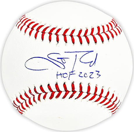 Scott Rolen Autographed Official MLB Baseball St. Louis Cardinals "HOF 2023" Beckett BAS Witness Stock #215689