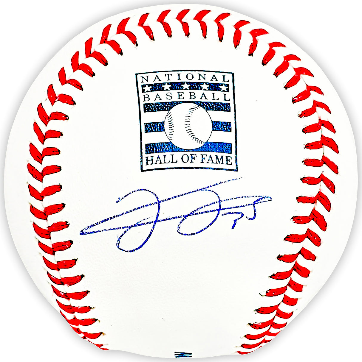 Frank Thomas Autographed Official Hall of Fame HOF Logo MLB Baseball Chicago White Sox Beckett BAS Witness Stock #215876