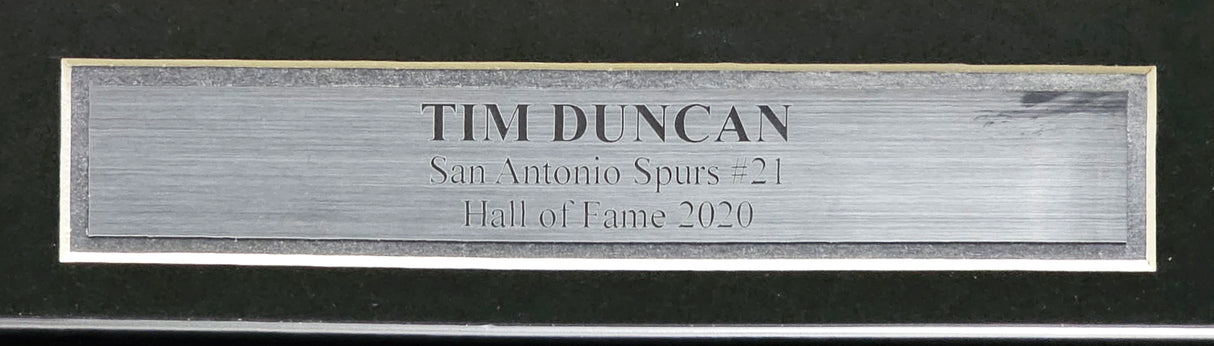 Tim Duncan Autographed Framed 8x10 Photo San Antonio Spurs PSA/DNA #L66966