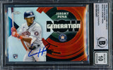 Jeremy Pena Autographed 2022 Topps Chrome Generation Now Rookie Card #GNC10 Houston Astros Auto Grade Gem Mint 10 Beckett BAS #16543497