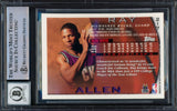 Ray Allen Autographed 1996 Topps Chrome Rookie Card #217 Milwaukee Bucks Auto Grade Gem Mint 10 Beckett BAS #16541812