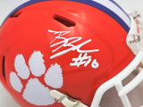 Ben Boulware Autographed Clemson Tigers Orange Speed Mini Helmet MCS Holo Stock #216122