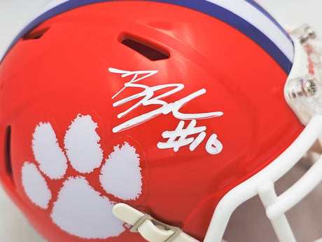 Ben Boulware Autographed Clemson Tigers Orange Speed Mini Helmet MCS Holo Stock #216122