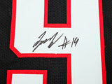 Texas Tech Red Raiders Tyree Wilson Autographed Black Jersey "Guns Up" Beckett BAS Witness Stock #215902