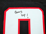 Texas Tech Red Raiders Tyree Wilson Autographed Black Jersey "Guns Up" Beckett BAS Witness Stock #215902