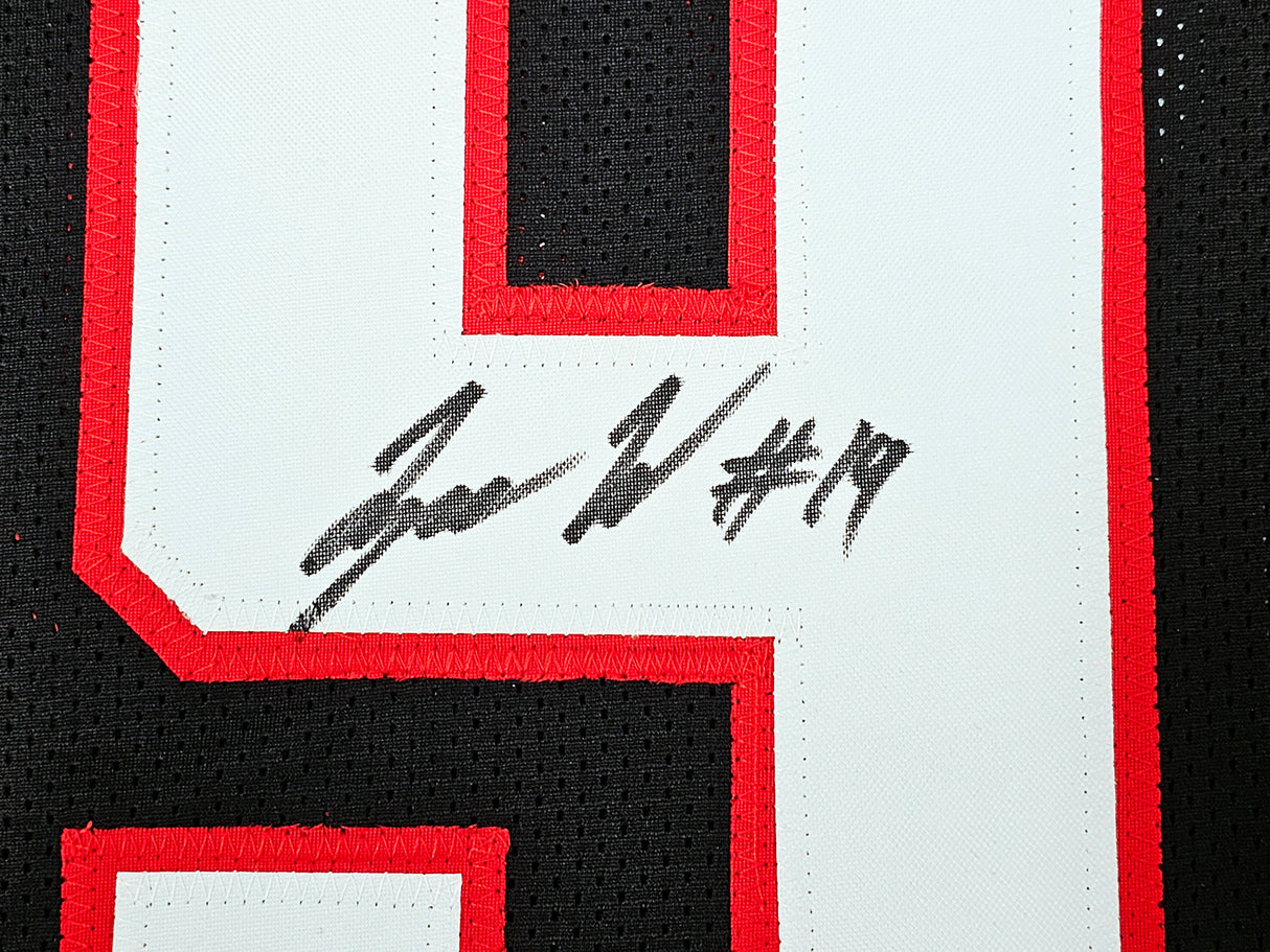 Texas Tech Red Raiders Tyree Wilson Autographed Black Jersey Beckett BAS Witness Stock #215903