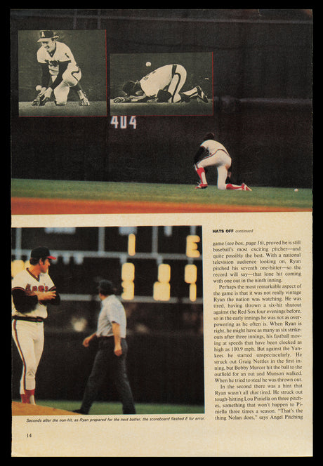 Nolan Ryan Autographed 8x11 Magazine Page Photo California Angels Beckett BAS QR #BM37320