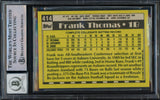 Frank Thomas Autographed 1990 Topps Rookie Card #414 Chicago White Sox Auto Grade Gem Mint 10 Beckett BAS Stock #211362