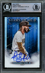 Fernando Tatis Jr. Autographed 2022 Topps Stars of MLB Card #SMLB-17 San Diego Padres Beckett BAS Stock #216881