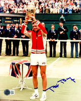 Bjorn Borg Autographed 8x10 Photo Beckett BAS QR Stock #230683