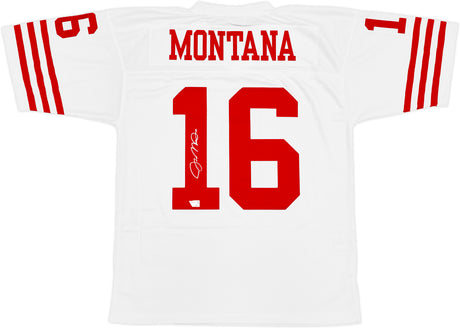 San Francisco 49ers Joe Montana Autographed White Authentic Mitchell & Ness Throwback Legacy Collection Jersey Size 44 Fanatics Holo Stock #230704