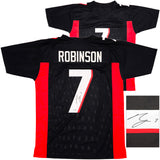 Atlanta Falcons Bijan Robinson Autographed Black Jersey Beckett BAS Witness Stock #230586