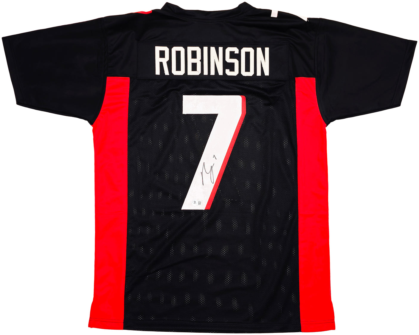 Atlanta Falcons Bijan Robinson Autographed Black Jersey Beckett BAS Witness Stock #230586